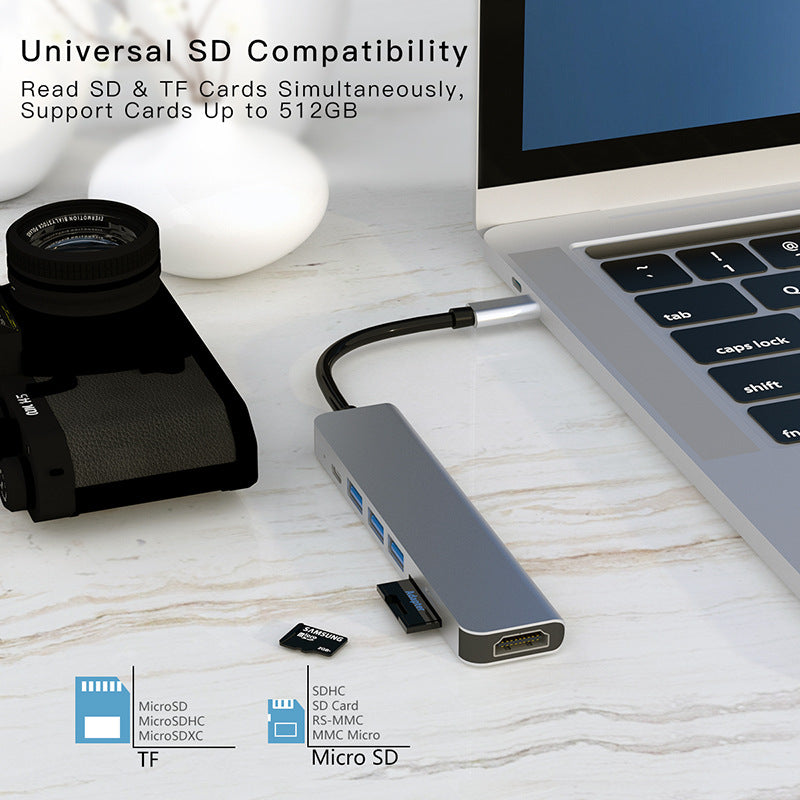 7-in-1 docking station type-c converter