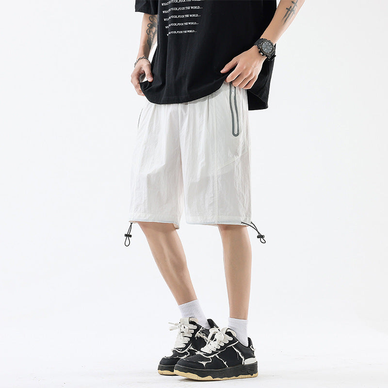 Shorts for Men Summer Loose Straight Leg Strip
