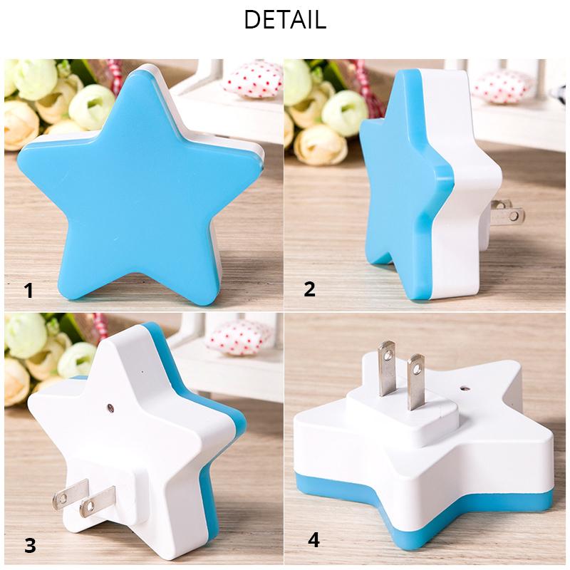 DX Sensor Control Night Light EU US Plug Novelty Star Bedroom Night Light For Baby Gift Contact us get