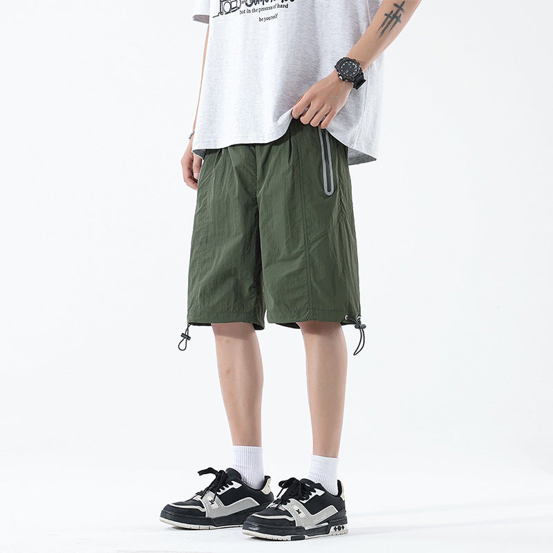 Shorts for Men Summer Loose Straight Leg Strip