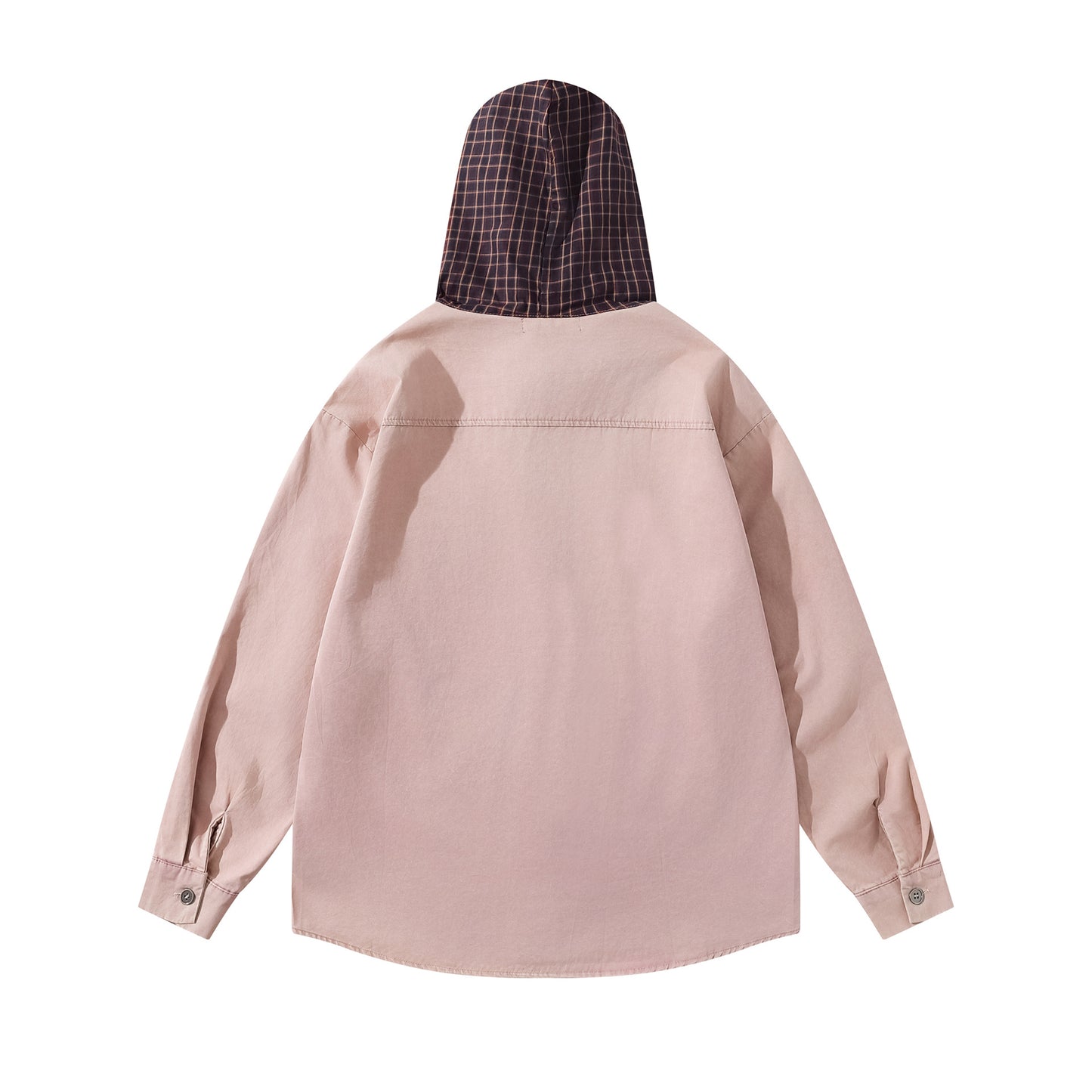 Simple casual hooded shirt with long sleeves for men and women