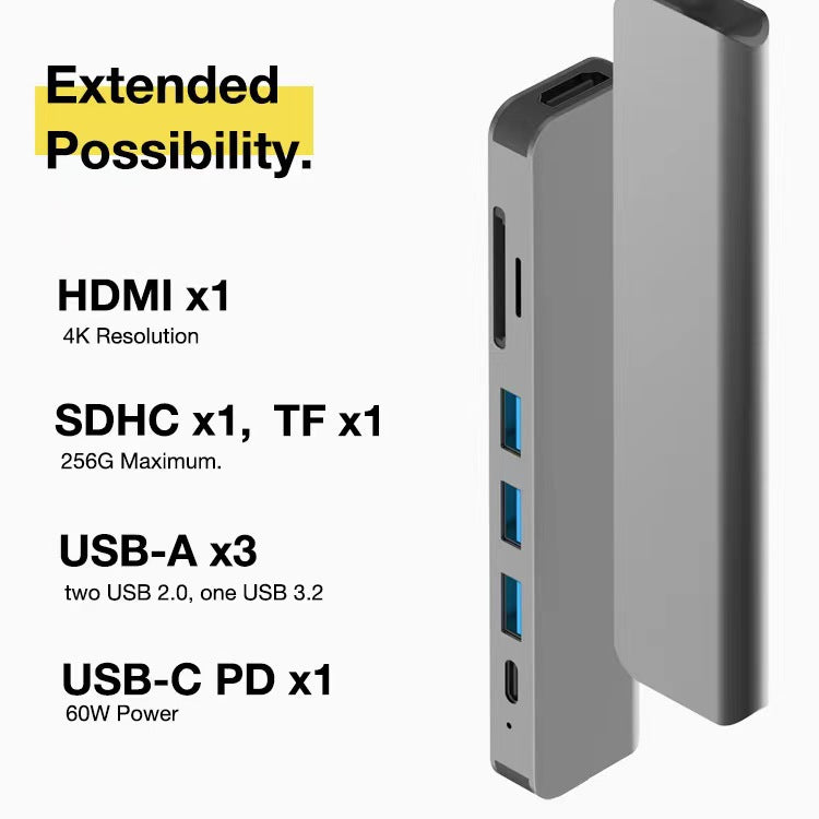 7-in-1 docking station type-c converter