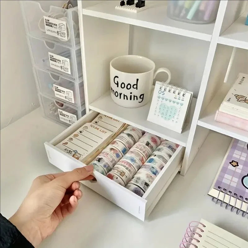 Double-Layer Stationery Organizer Office Desk Accessories Organizers Storage Desktop School Supplies
