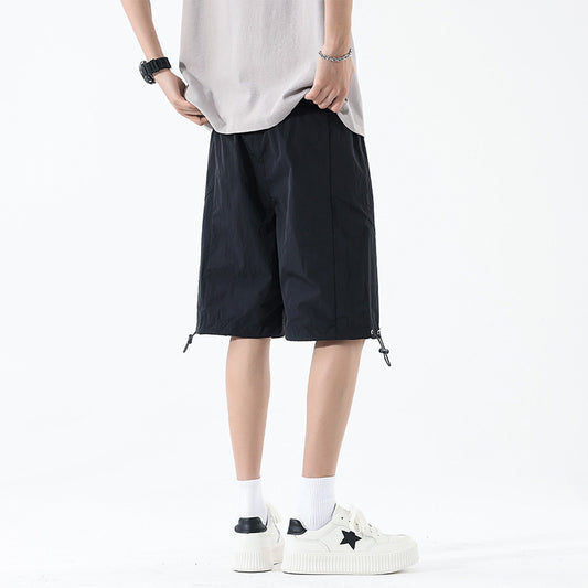 Shorts for Men Summer Loose Straight Leg Strip