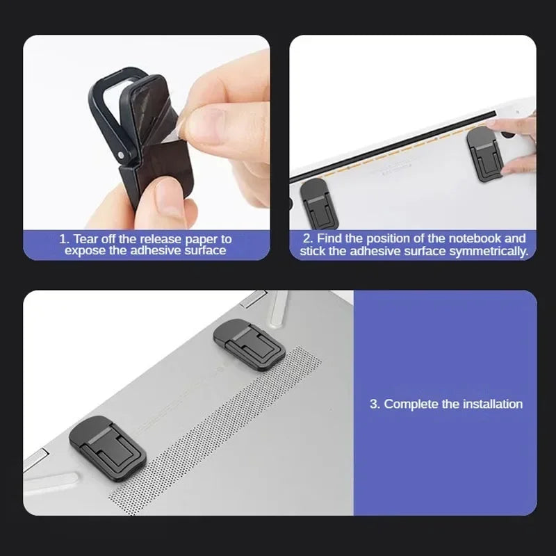 Adjustable Folding Laptop Stand Mini Legs Ultra-thin Portable