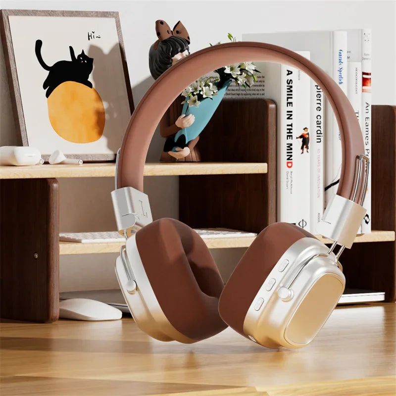 Retro On-Ear Wireless Headset Bluetooth Talking