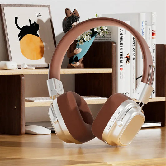 Retro On-Ear Wireless Headset Bluetooth Talking