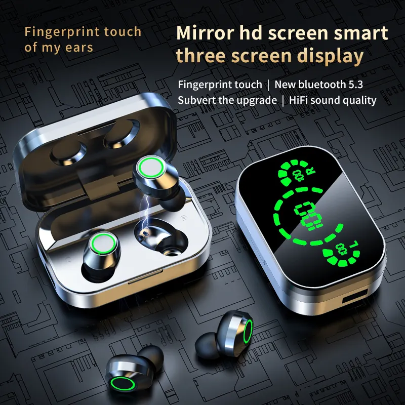 Mirror digital YD03 wireless Bluetooth earphones