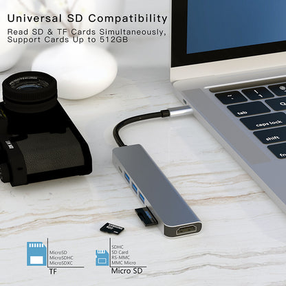 7-in-1 docking station type-c converter