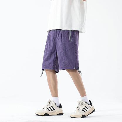 Shorts for Men Summer Loose Straight Leg Strip