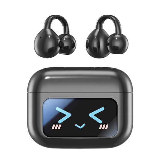 Open Ear Clip Wireless Earbuds BT 5.4 Sports Earphones Built-in Mic