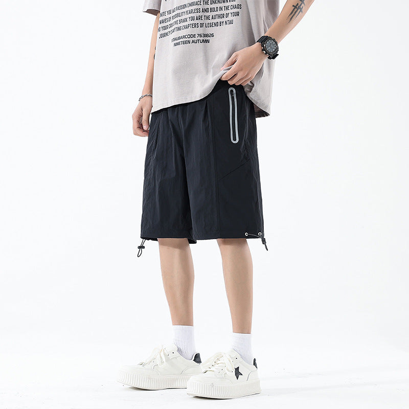 Shorts for Men Summer Loose Straight Leg Strip