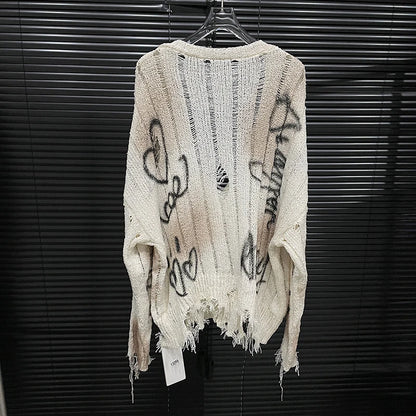Autumn New Collection Women Knitted Cardigan Letter