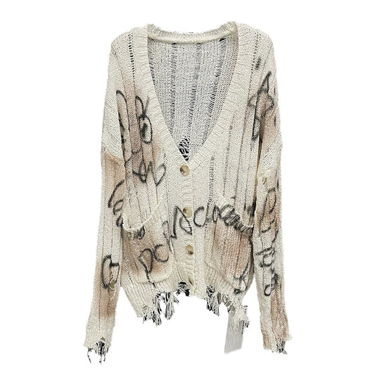 Autumn New Collection Women Knitted Cardigan Letter