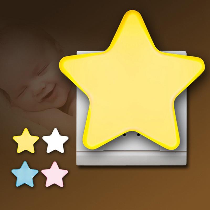 DX Sensor Control Night Light EU US Plug Novelty Star Bedroom Night Light For Baby Gift Contact us get