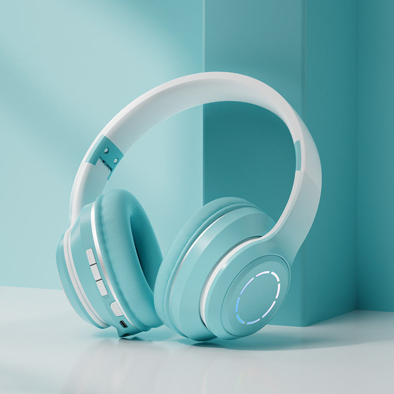 Gradient Bluetooth Earphones Head Mounted