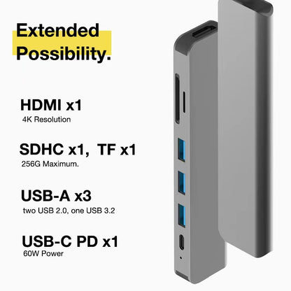 7-in-1 docking station type-c converter