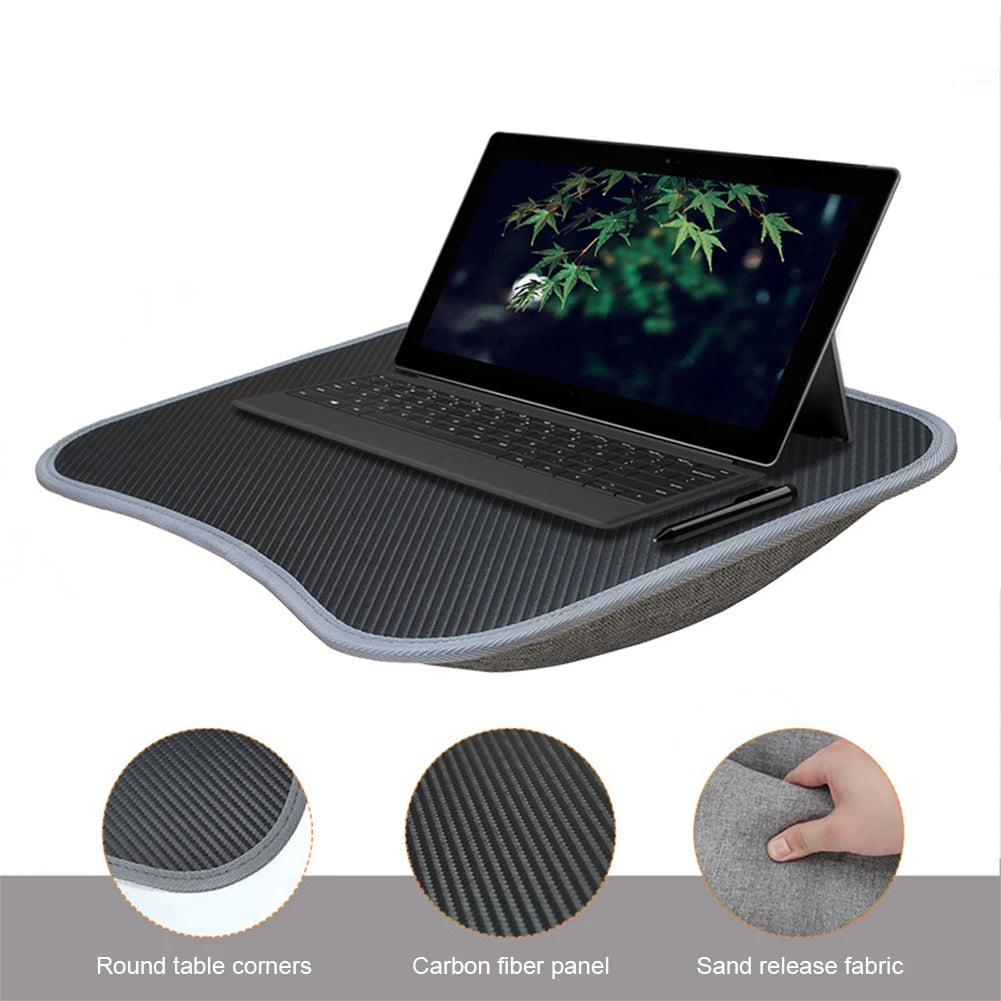 Laptop Lap Desk with Soft Pillow Cushion Portable Small Notebook Table Multifunctional Laptop Desk for 10-15" Laptops Work Game