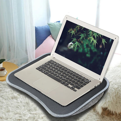 Laptop Lap Desk with Soft Pillow Cushion Portable Small Notebook Table Multifunctional Laptop Desk for 10-15" Laptops Work Game