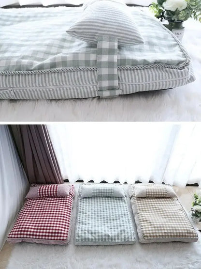 Pet Cat Bed Cushion Soft Lounger Pet Bed House for Dogs Cats Cozy Sleeping Sofa Warm Puppy Kennel Mat Dog Mattress Pet Supplies