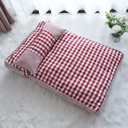 Pet Cat Bed Cushion Soft Lounger Pet Bed House for Dogs Cats Cozy Sleeping Sofa Warm Puppy Kennel Mat Dog Mattress Pet Supplies