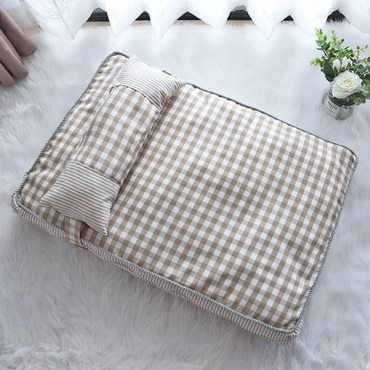 Pet Cat Bed Cushion Soft Lounger Pet Bed House for Dogs Cats Cozy Sleeping Sofa Warm Puppy Kennel Mat Dog Mattress Pet Supplies