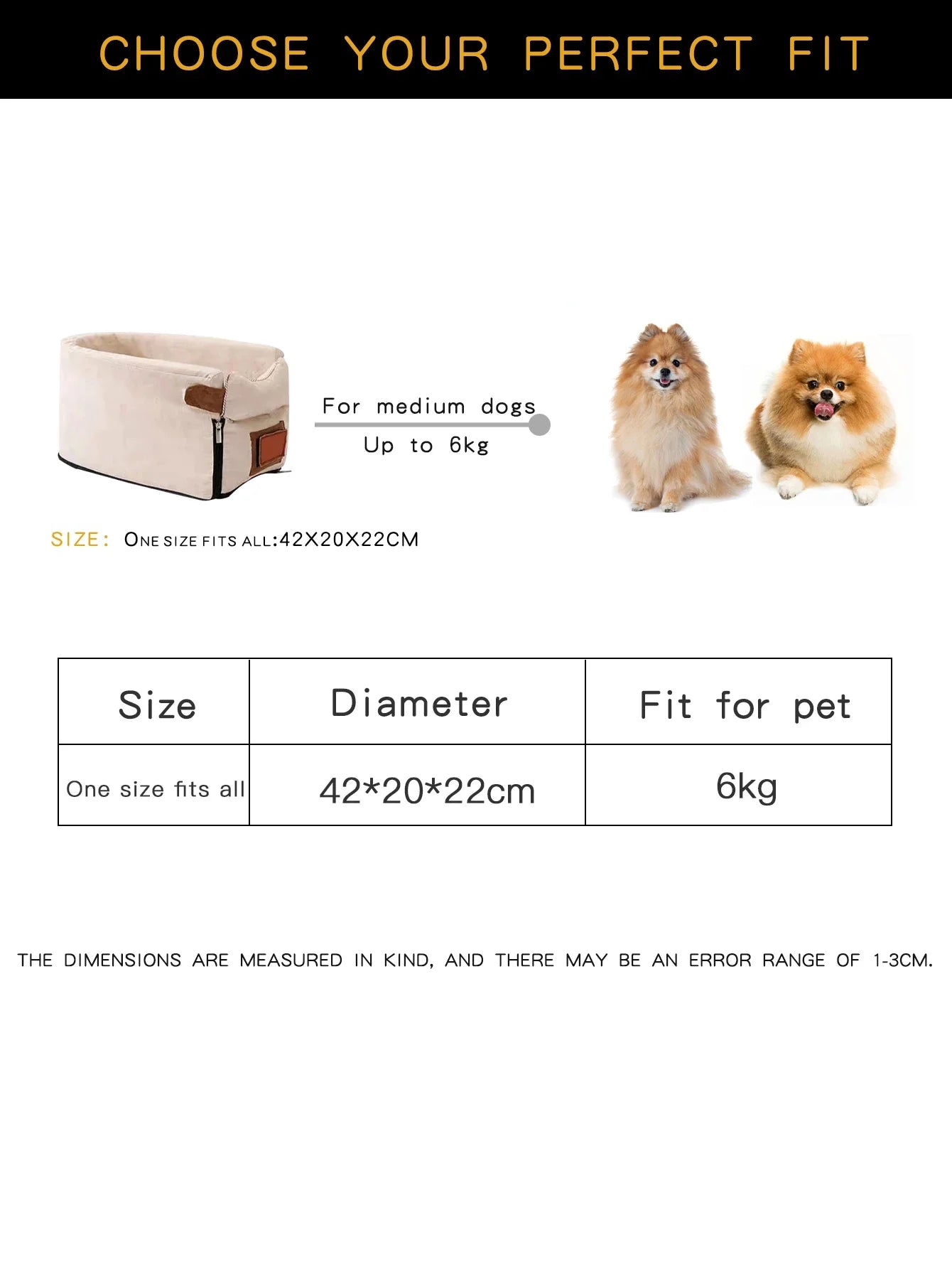 Portable Dog Beds Car Seats Basket Mat Warm Accessories Dogs Washable Travel Sofa Small Puppy For Pets Kennel Medium Pet Bed
