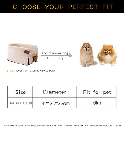 Portable Dog Beds Car Seats Basket Mat Warm Accessories Dogs Washable Travel Sofa Small Puppy For Pets Kennel Medium Pet Bed