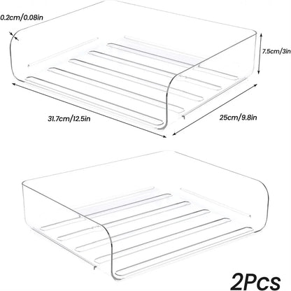 2 pcs Office Desktop Organisers And Lockers, Stackable Files, Desktop File Holders, Neat File Folders, Book And Paper