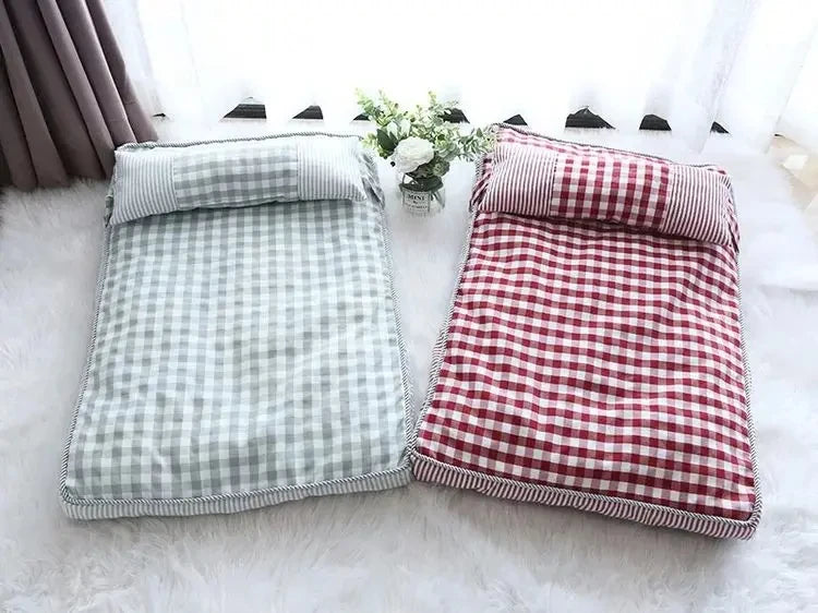 Pet Cat Bed Cushion Soft Lounger Pet Bed House for Dogs Cats Cozy Sleeping Sofa Warm Puppy Kennel Mat Dog Mattress Pet Supplies