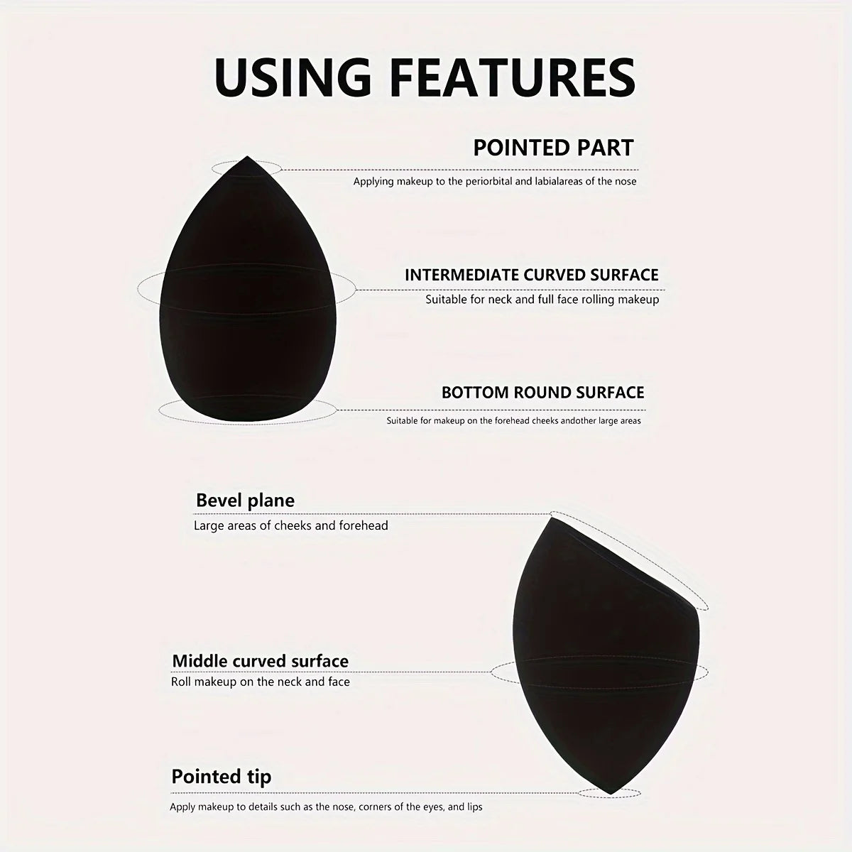 8 Pcs Beauty Egg Makeup Sponge Blenders Beauty Sponges Foundation Applicator
