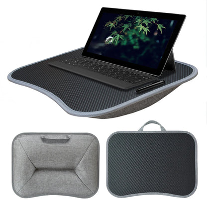 Laptop Lap Desk with Soft Pillow Cushion Portable Small Notebook Table Multifunctional Laptop Desk for 10-15" Laptops Work Game