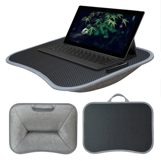 Laptop Lap Desk with Soft Pillow Cushion Portable Small Notebook Table Multifunctional Laptop Desk for 10-15" Laptops Work Game