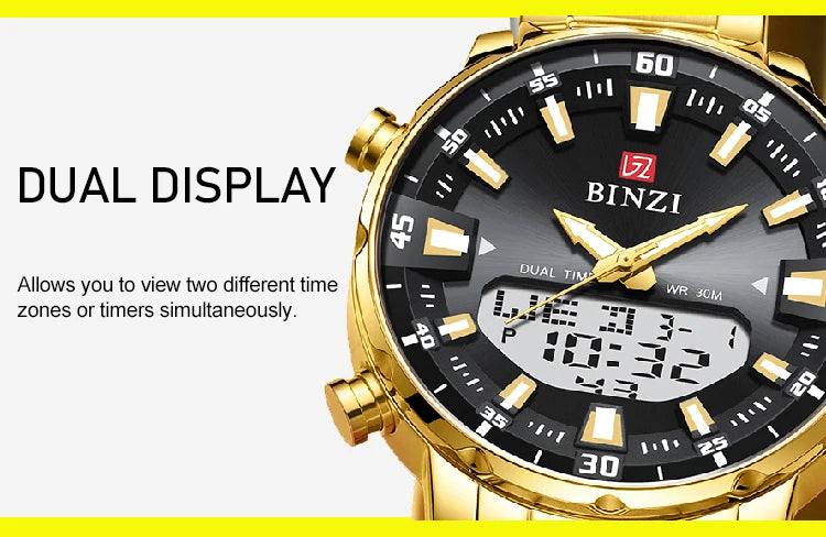 Relogio Masculino Wrist Watches For Men Top Brand Luxury Golden Men Watches Gold Big Male Wristwatch Man Golden Big Dial