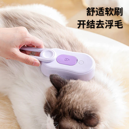 OUWO Pet Cat Dog Massage Cleaning Tools Shower With Spray Brush Pet Grooming Pet Hair Cleaning Brush