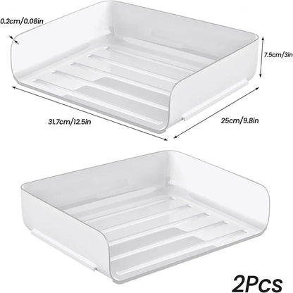 2 pcs Office Desktop Organisers And Lockers, Stackable Files, Desktop File Holders, Neat File Folders, Book And Paper